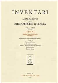 Inventari dei manoscritti delle biblioteche d’Italia