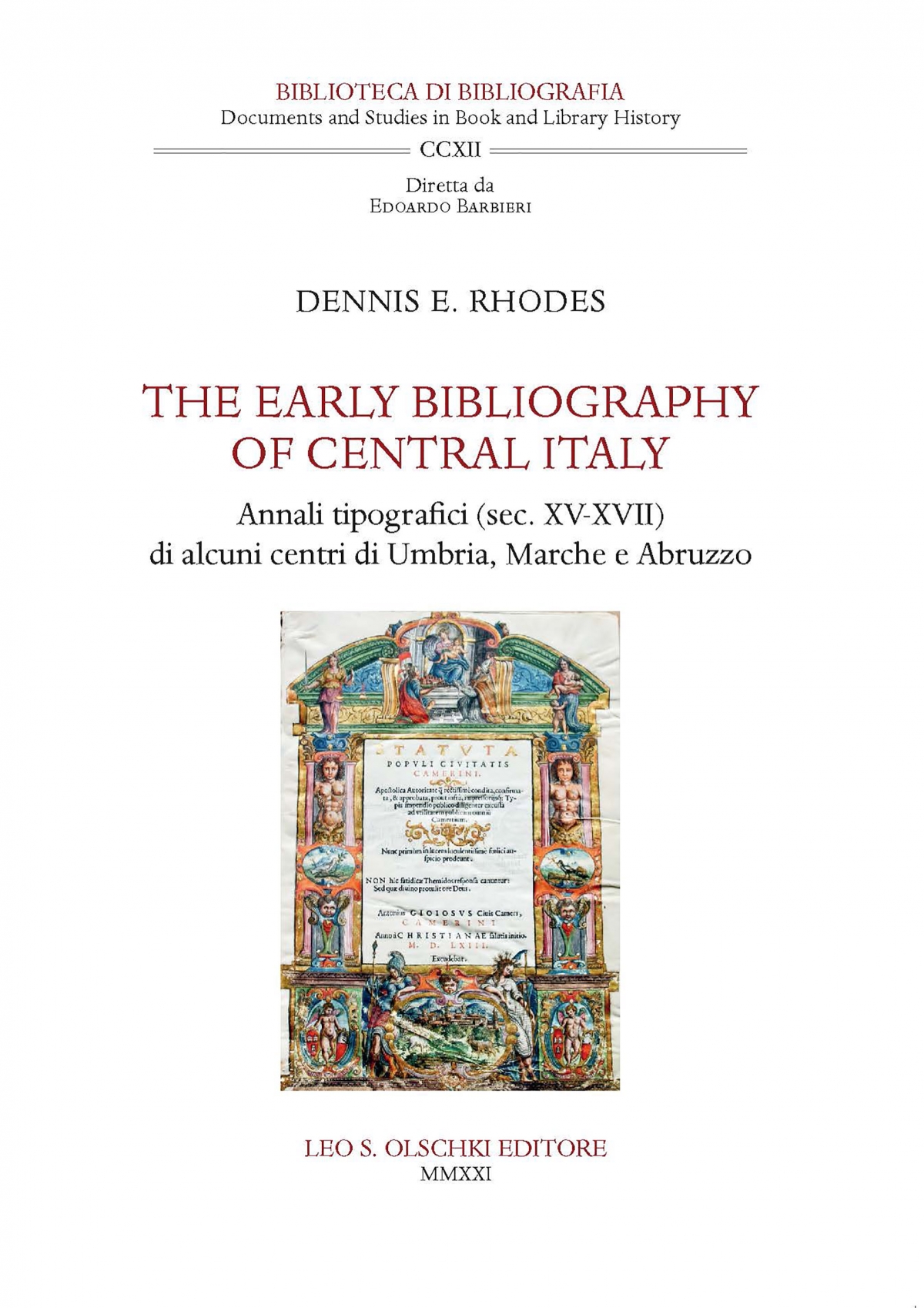 The Early bibliography of Central Italy