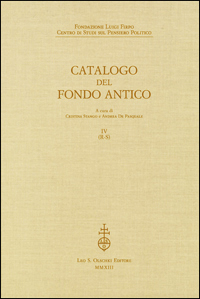 Catalogo del Fondo Antico Volume IV (R-S)